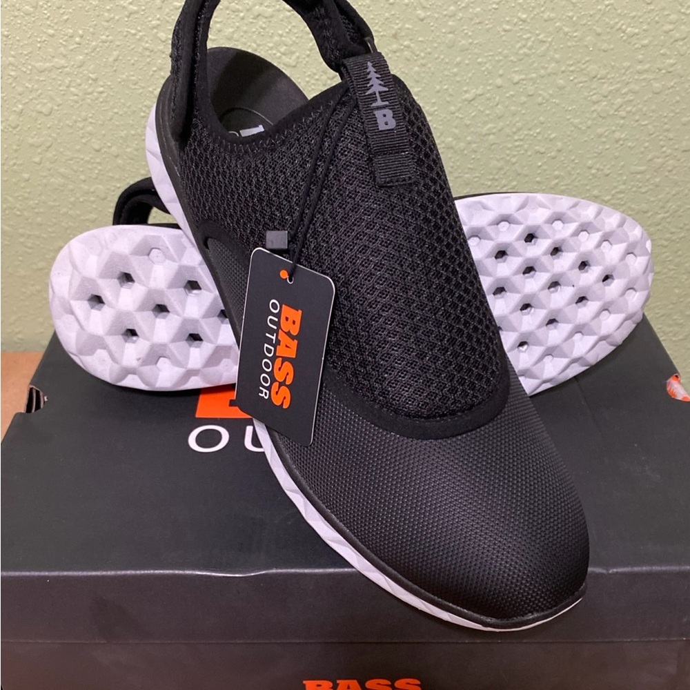 Bass Outdoor Hex Mesh Actiin Black Slip-On Shoes